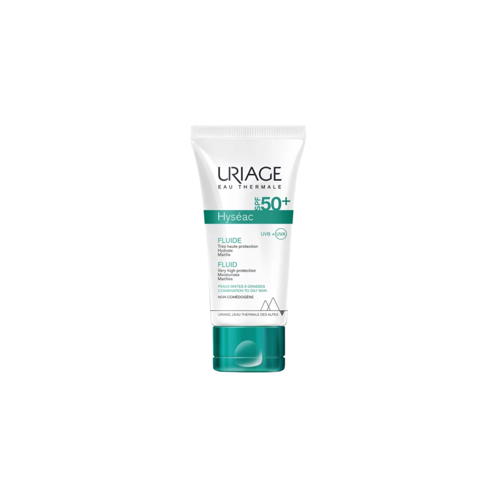 URIAGE EAU THERMALE HYSEAC FLUID SPF 50+ 50ml | Inaya Derma