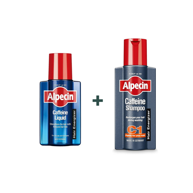 ALPECIN CAFFEINE LIQUID 200ml + CAFFEINE SHAMPOO 250ml