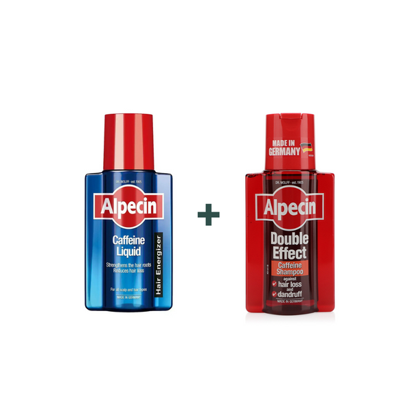 ALPECIN CAFFEINE LIQUID 200ml + CAFFEINE DOUBLE EFFECT SHAMPOO 200ml