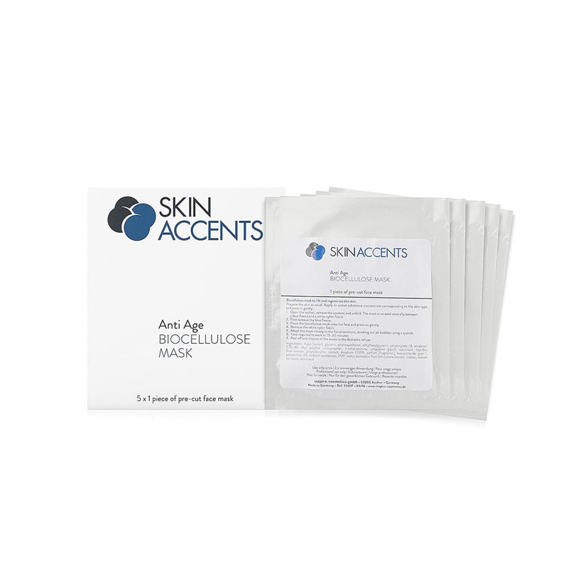SKIN ACCENTS ANTI AGE BIOCELLULOSE MASK 5pcs